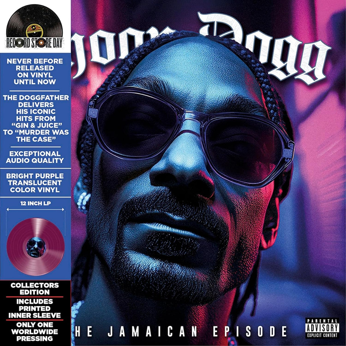 Snoop Dogg - The Jamaican Episode [Vinyl LP] [Colored Vinyl] [Purple LP] product cover
