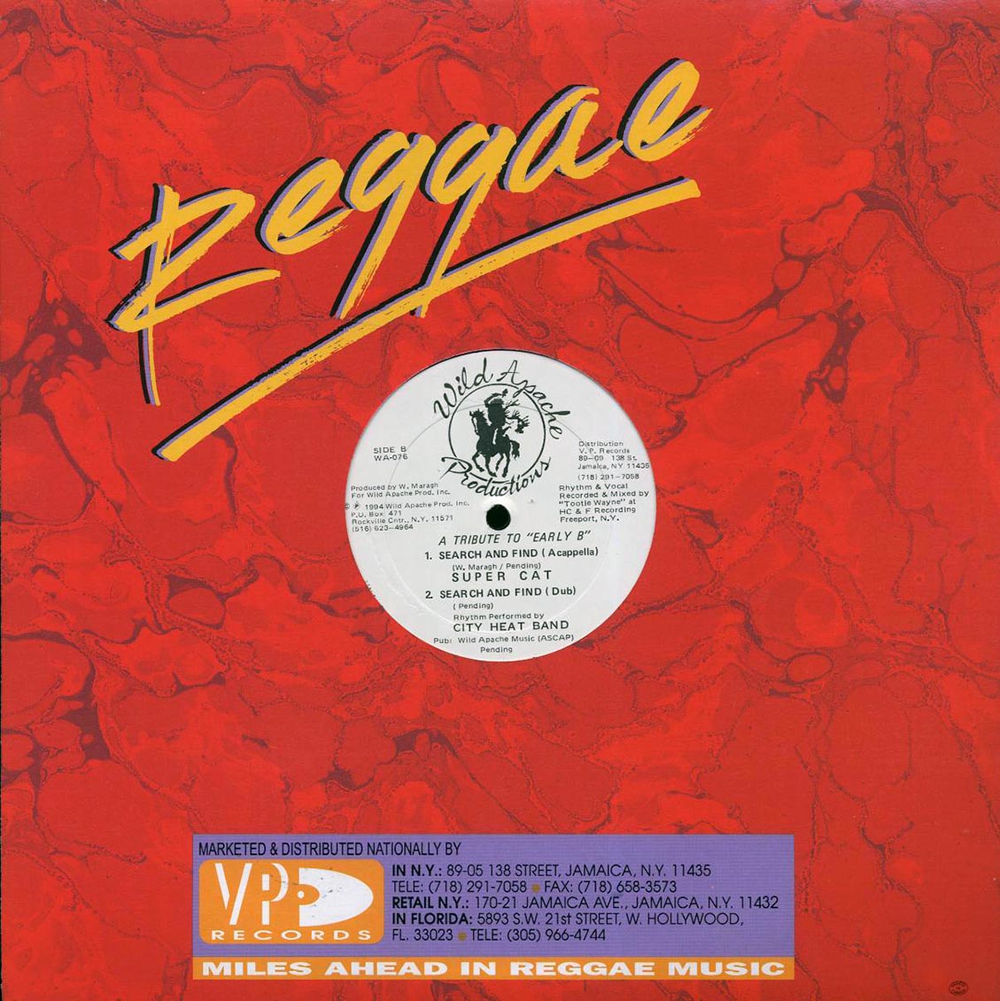 Supercat - Search And Find; Supercat - Search And Find (Rub A Dub Mix) / Supercat - Search And Find (Acapella); City Heat…