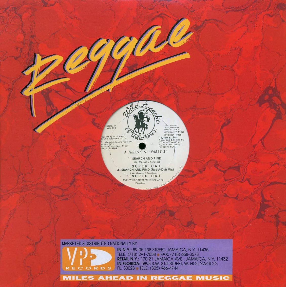 Supercat - Search And Find; Supercat - Search And Find (Rub A Dub Mix) / Supercat - Search And Find (Acapella); City Heat…