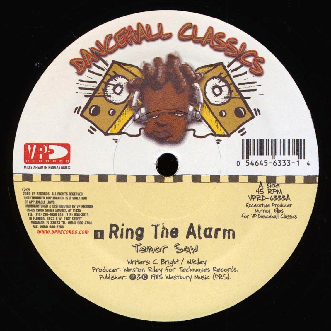 Tenor Saw - Ring The Alarm / Nardo Ranks - Skin Out; Stalag Version (rhythm: "Stalag") product cover