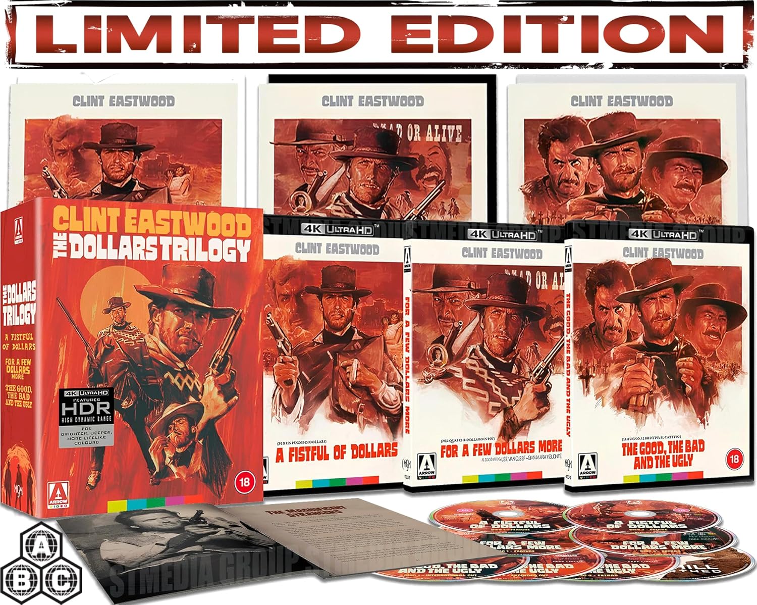 The Dollars Trilogy (Limited Edition) (1964-2017) [Reversible cover] [4K UHD + product cover