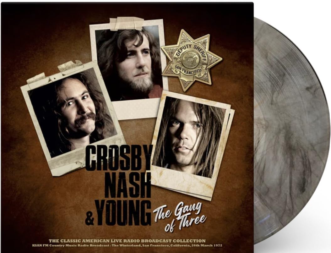 The Gang Of Three (Grey Marble Vinyl) CROSBY. NASH AND YOUNG product cover
