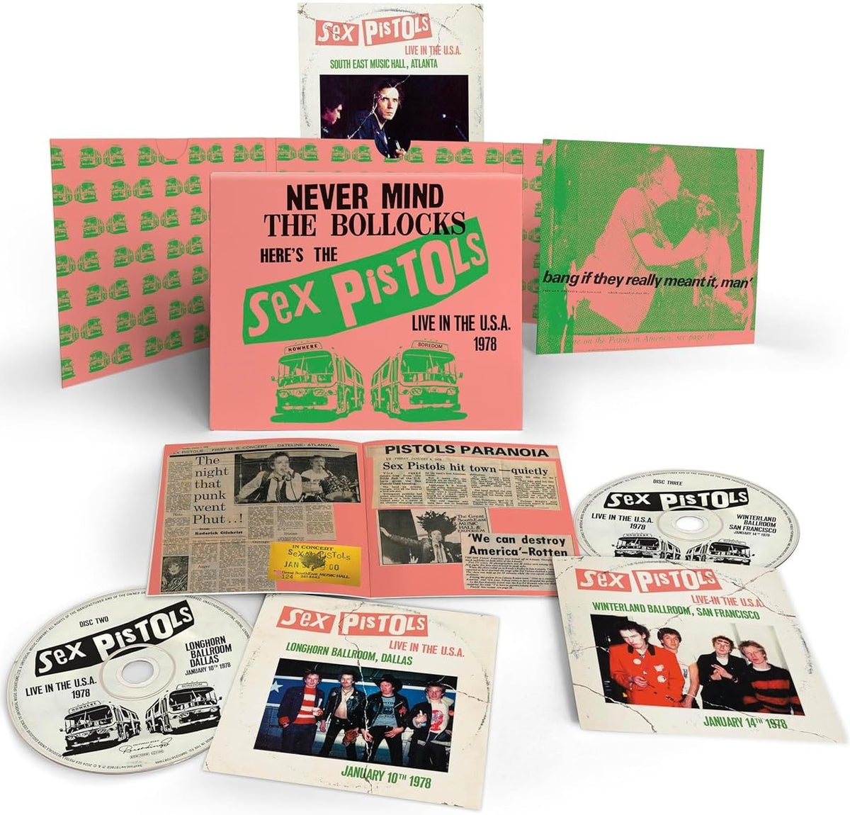 The Sex Pistols - Live In The U.S.A. 1978 [3 CD] - Music & Performance - CD product cover