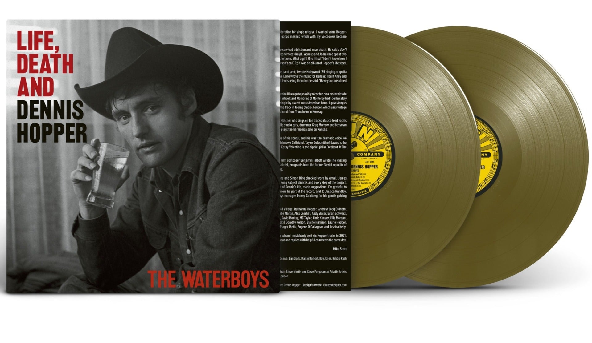 The Waterboys Life, Death and Dennis Hopper [Explicit Content] (Limited Edition, Burnt Gold Colored Vinyl) (2 Lp's)