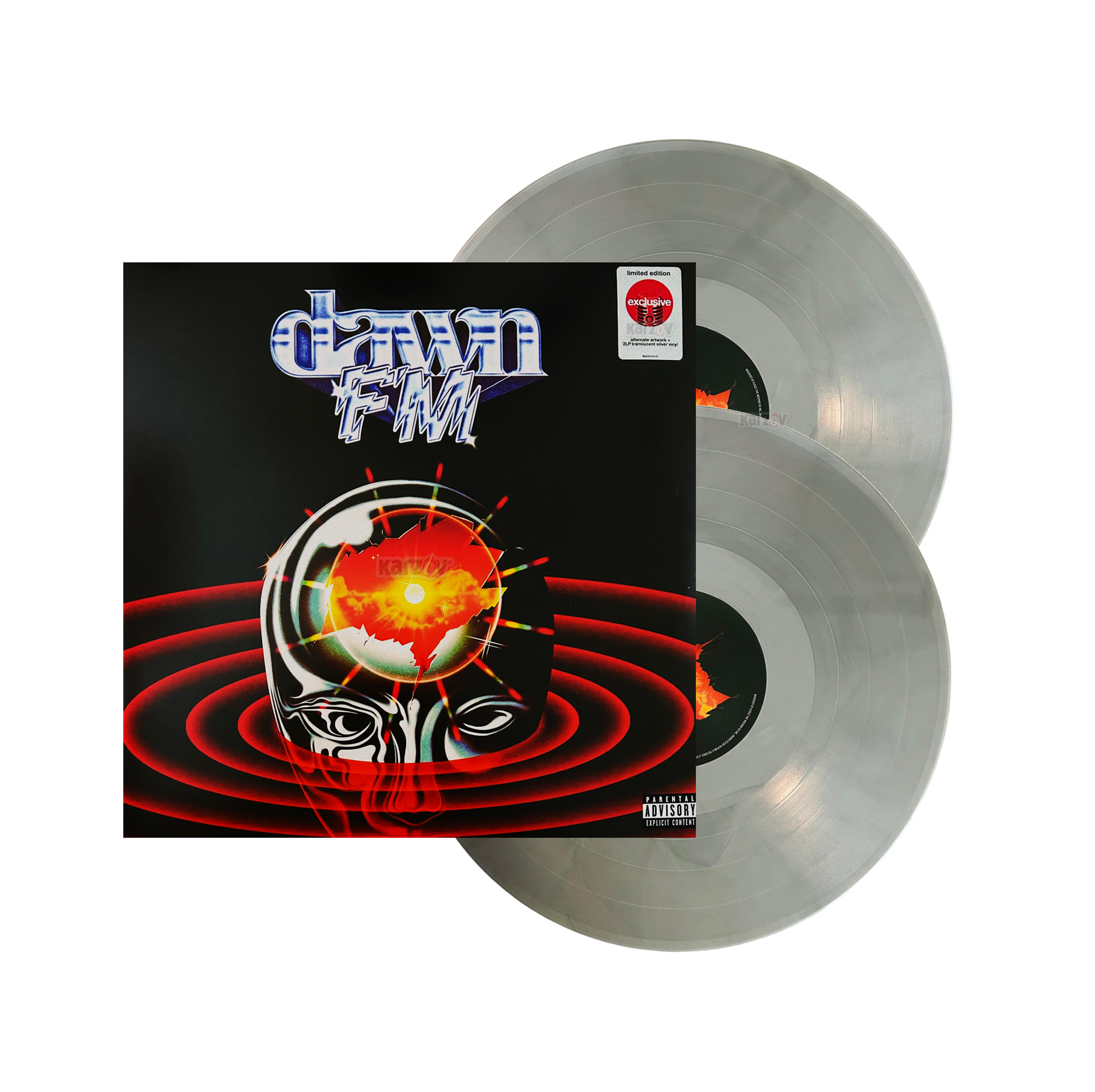 The Weeknd Dawn FM [Explicit Content] (Limited Edition, Alternative Artwork, Translucent Silver Vinyl) (2 Lp's) product cover
