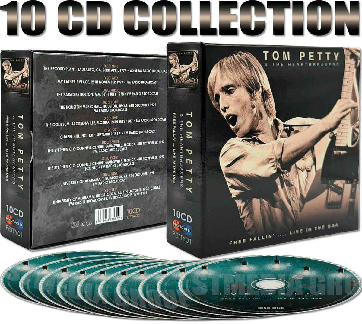 Tom Petty And The Heartbreakers - Free Fallin'... Live In The USA [10CD Box Set][Audio CD] product cover