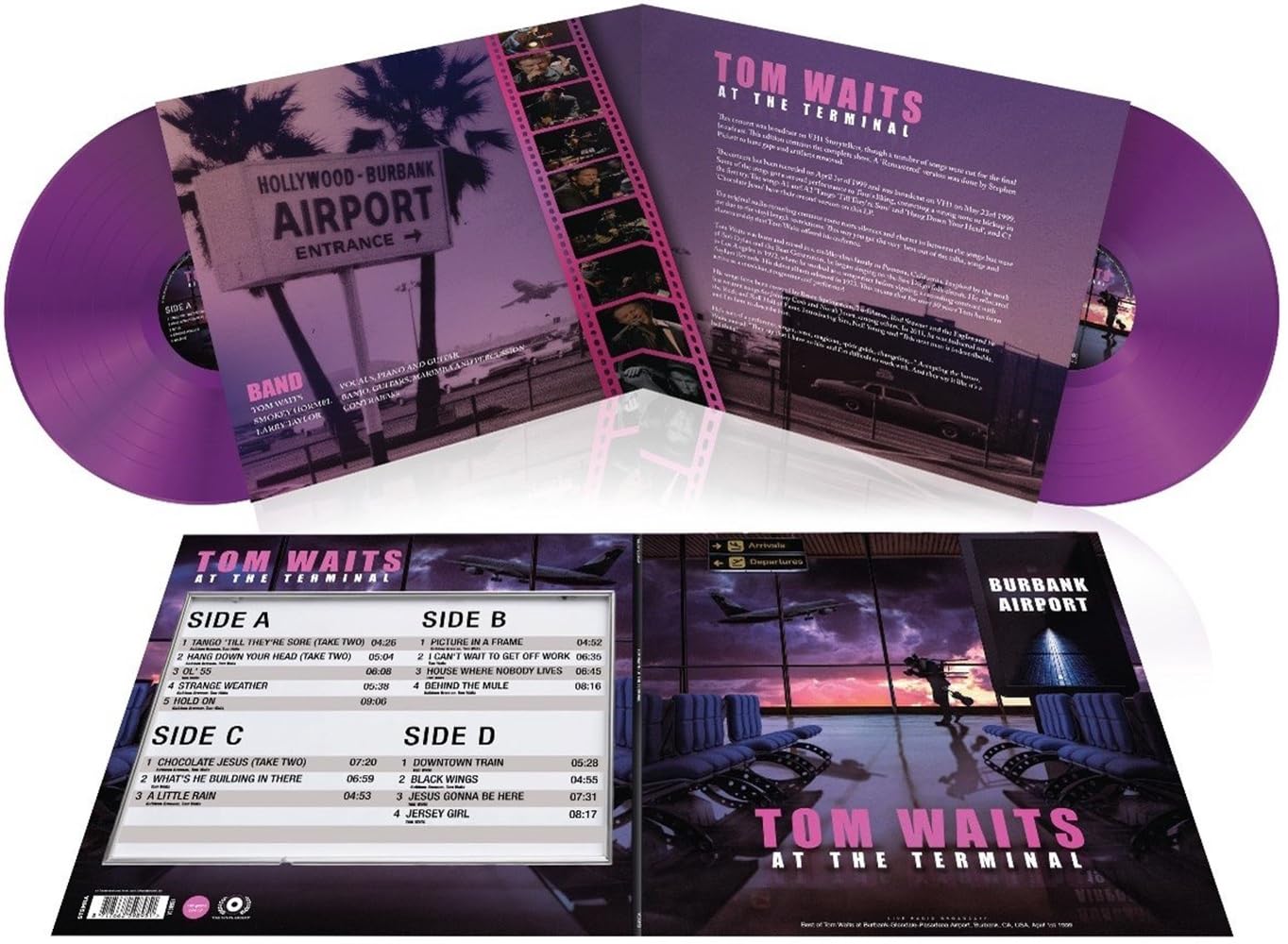 Tom Waits - At The Terminal (Pink Vinyl) (2 Lp) - Vinyl Champ product cover