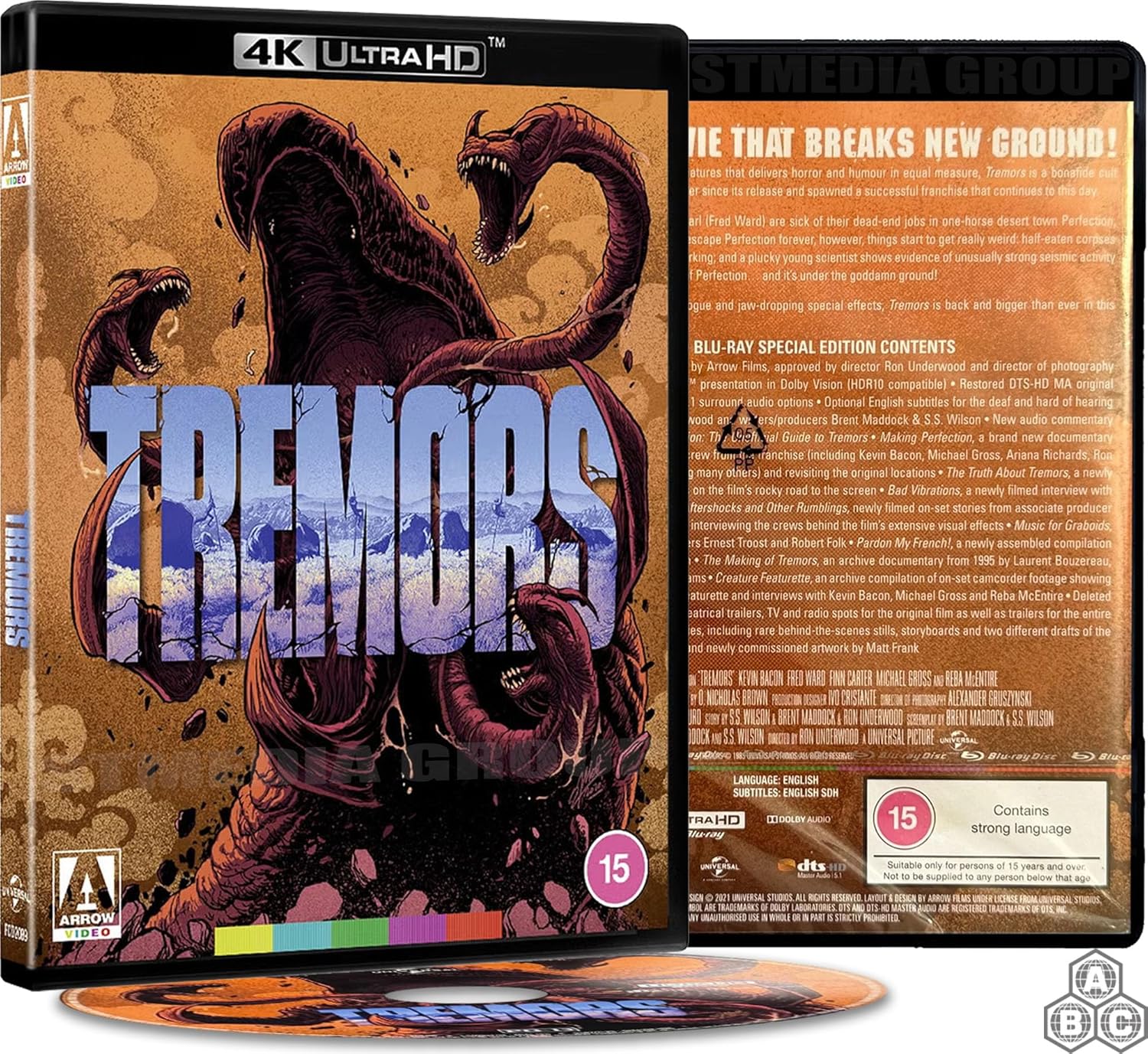 Tremors (Special Edition, Reversible cover) [with Kevin Bacon] [4K Ultra HD] [R product cover