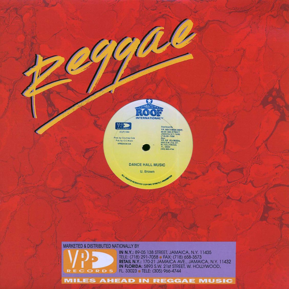 U Brown - Dance Hall Music / Joy White - Another Chance product cover