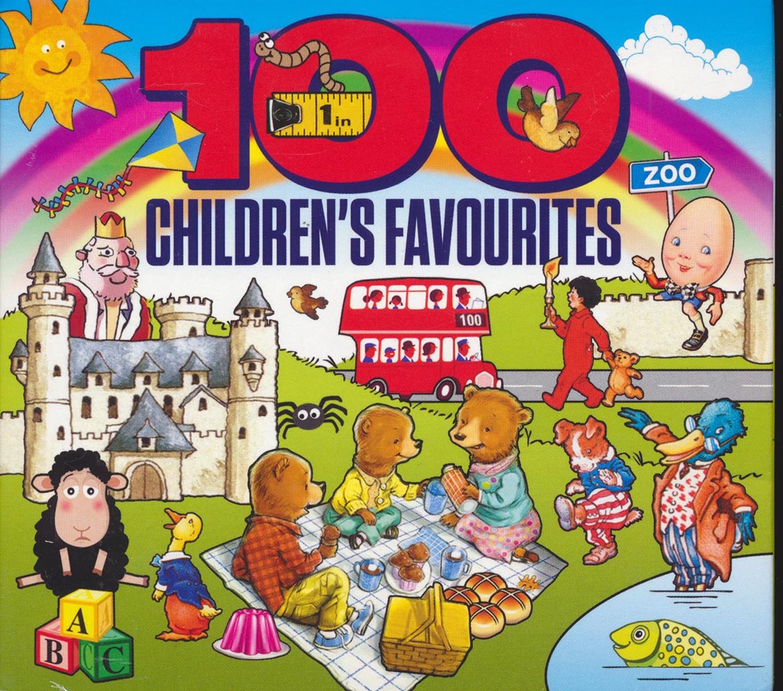 Various - 100 Children's Favourites (100 tracks) (4xCD) (deluxe 4-fold digipak) product cover