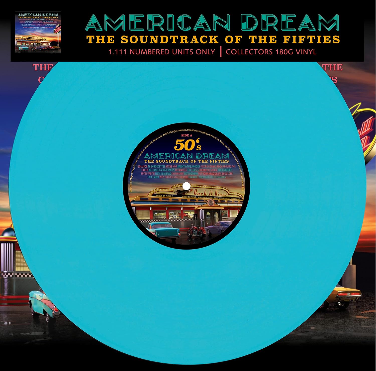 Various Artists - American Dream - The Soundtrack Of The Fifties (Turquoise) [LP Vinyl] product cover