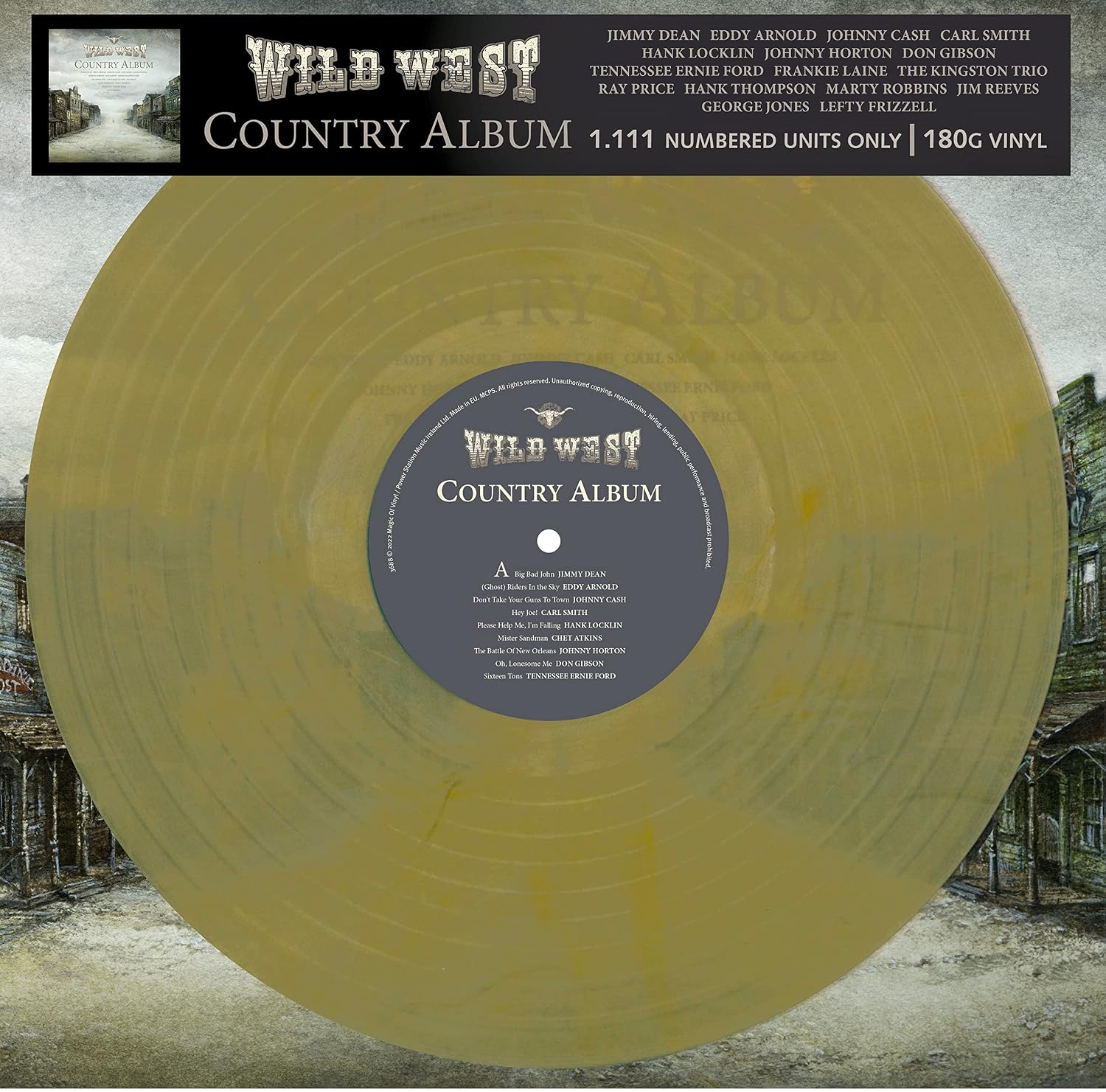Various Artists Wild West Country Album (Vinyl Record) 12" Album Coloured Vinyl product cover