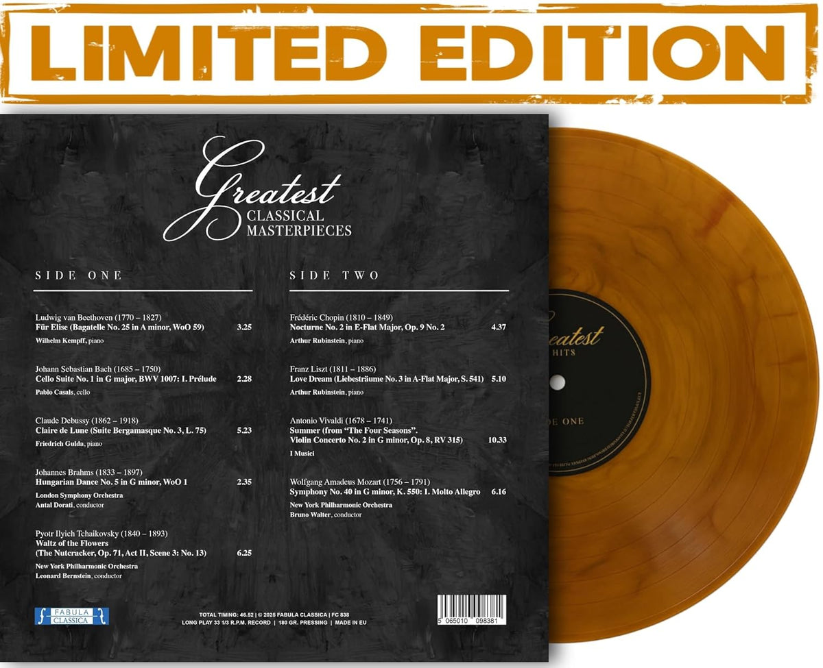 Various – Beethoven / Mozart – Greatest Classical Masterpieces [Limited Marble Vinyl][LP] product image 2