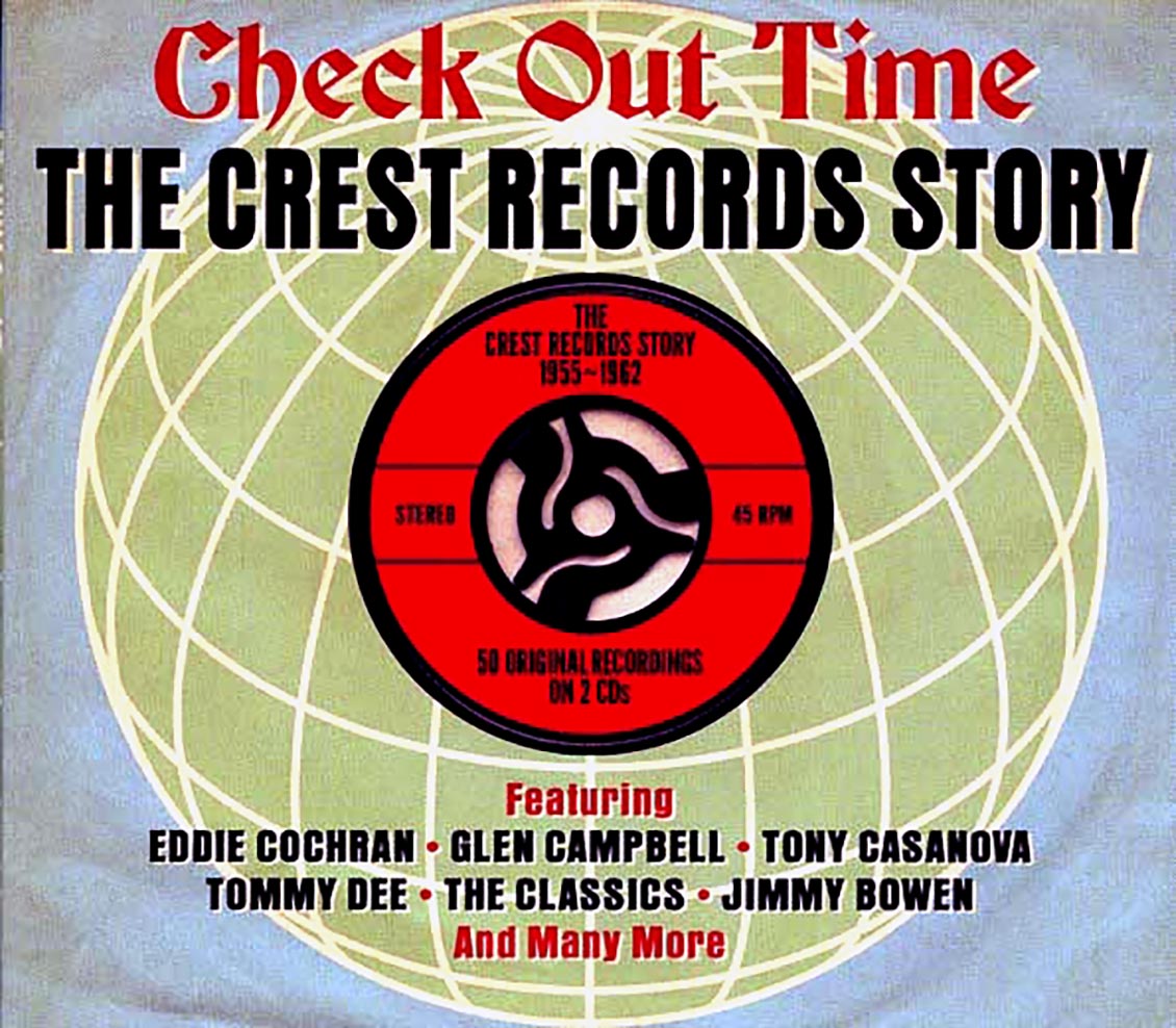 Various - Check Out Time: The Crest Records Story 1955-1962 (50 tracks) (2xCD) (deluxe 3-fold digipak) product cover