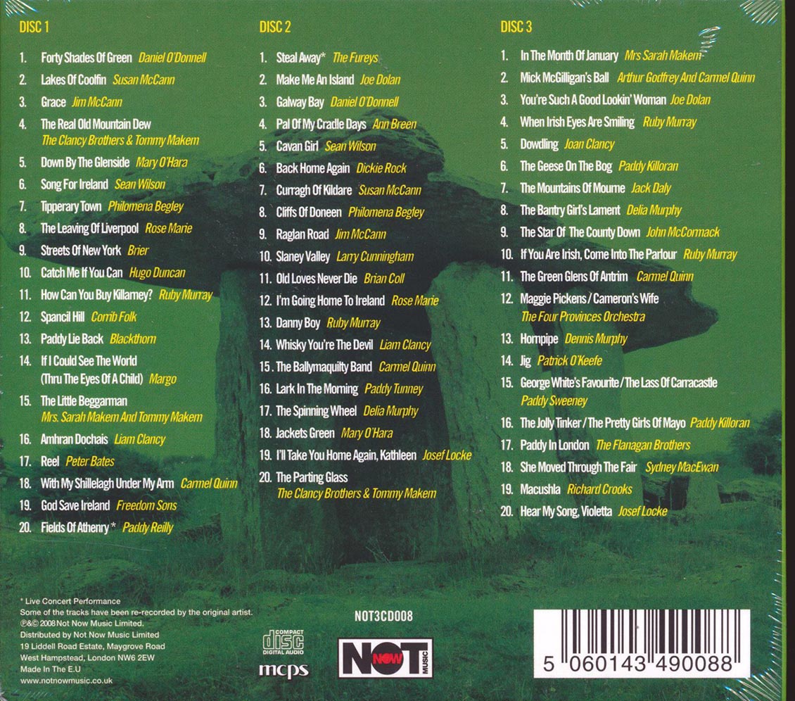 Various - Ireland's Finest (60 tracks) (3xCD) (deluxe 3-fold digipak) product image 2