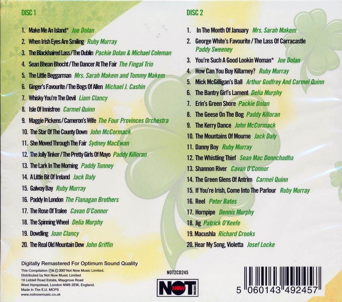 Various - The Best Of Ireland (40 tracks) (2xCD) product image 2