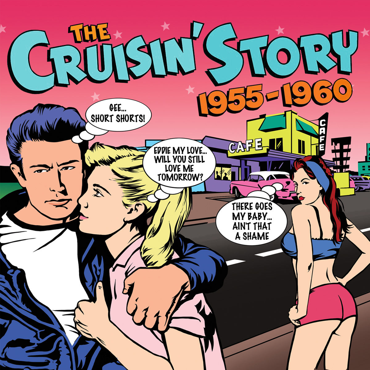 Various - The Cruisin Story 1955-1960 (75 tracks) (3xCD) (deluxe 3-fold digipak) - CD product cover