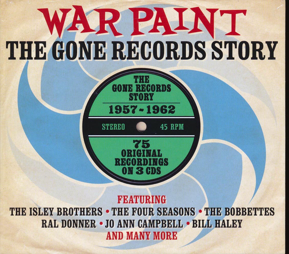 Various - War Paint: The Gone Records Story 1957-1962 (75 tracks) (3xCD) (deluxe 3-fold digipak) product cover