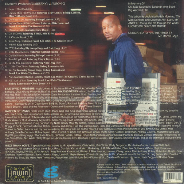 Warren G - In The Midnite Hour - Gold LP product image 2