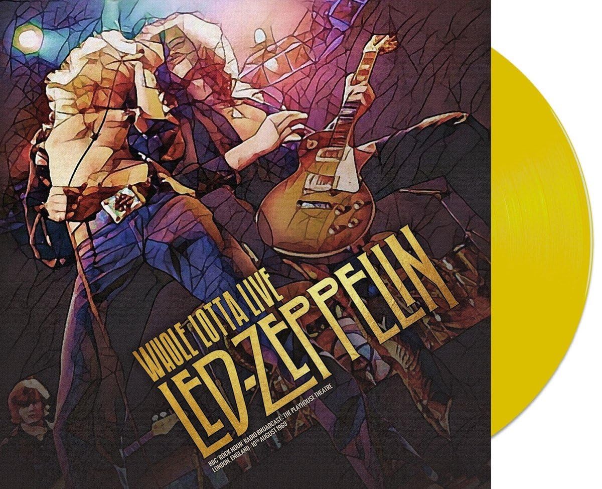 Whole Lotta Live (Yellow Vinyl LP) Led zeppelin (Vinyl Record) product cover