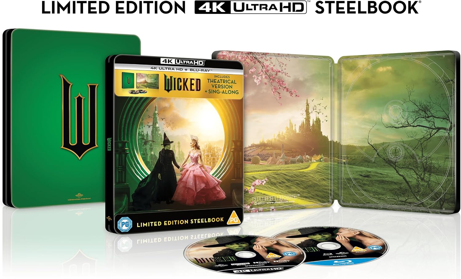 Wicked Limited Edition SteelBook 4K Ultra HD + Blu-ray Region Free product cover