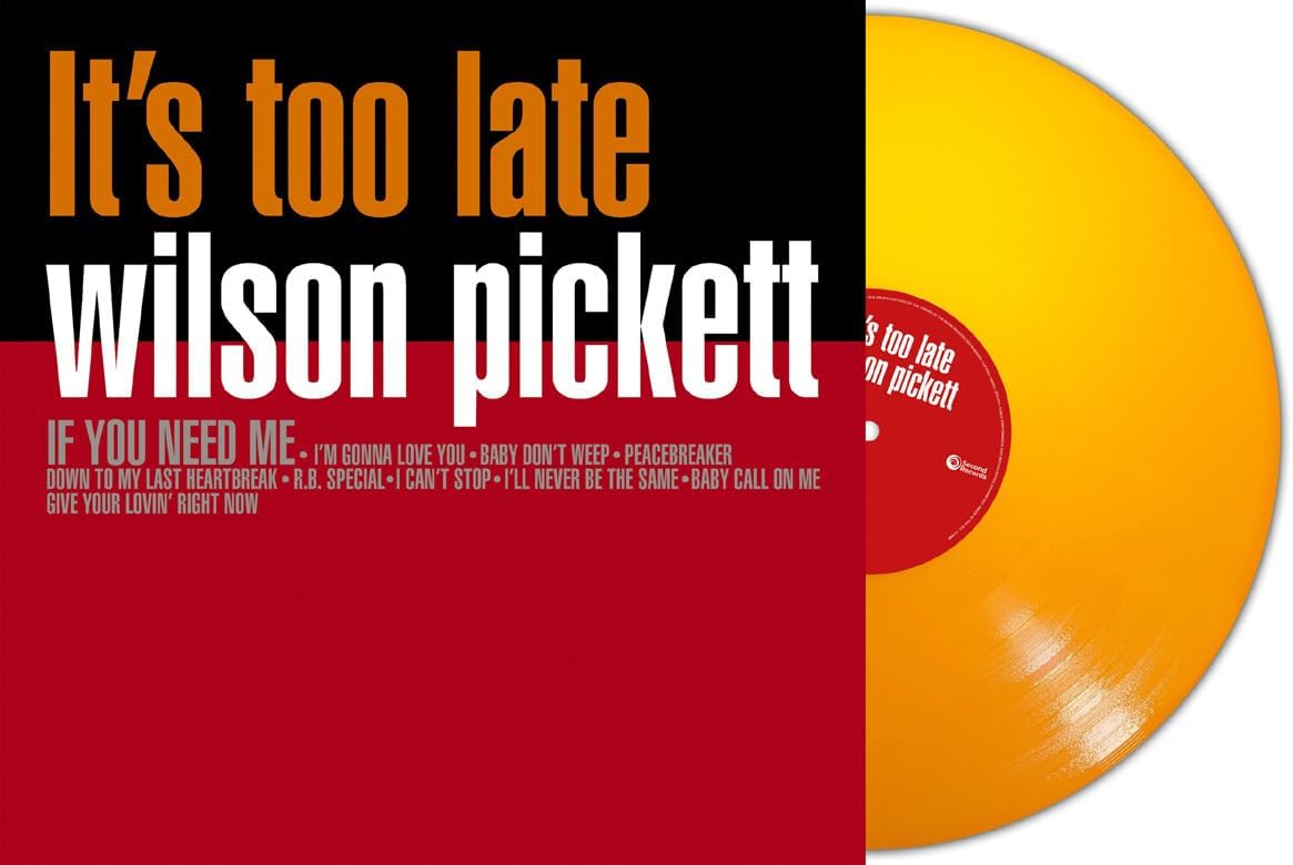 WILSON PICKETT - It's Too Late (Orange Vinyl) LP product cover