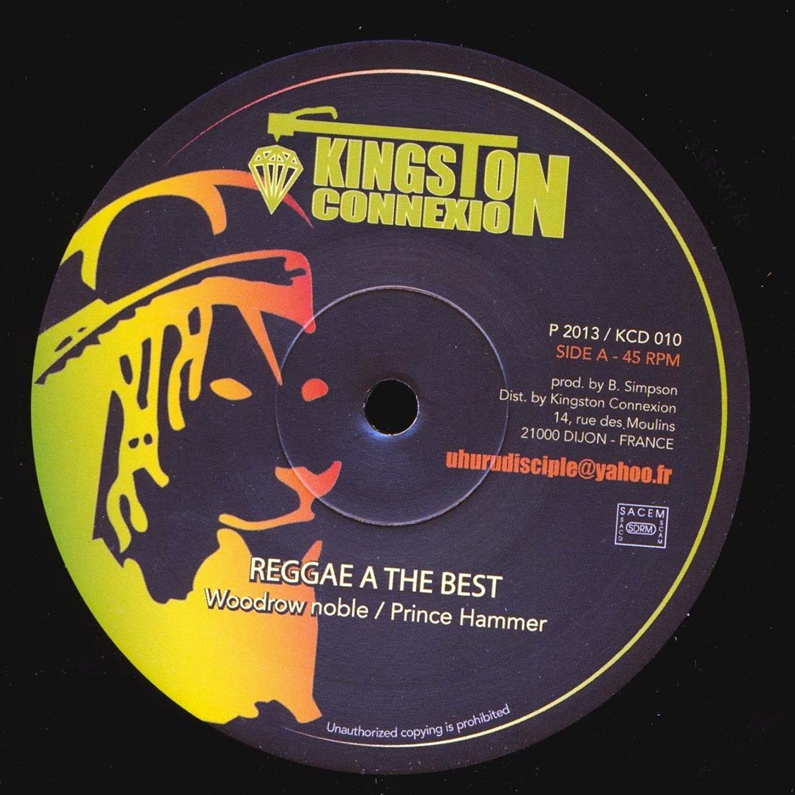 Woodrow Noble, Prince Hammer - Reggae A The Best / Hammer All Stars - Strike The Hammer Wild (Version) product cover